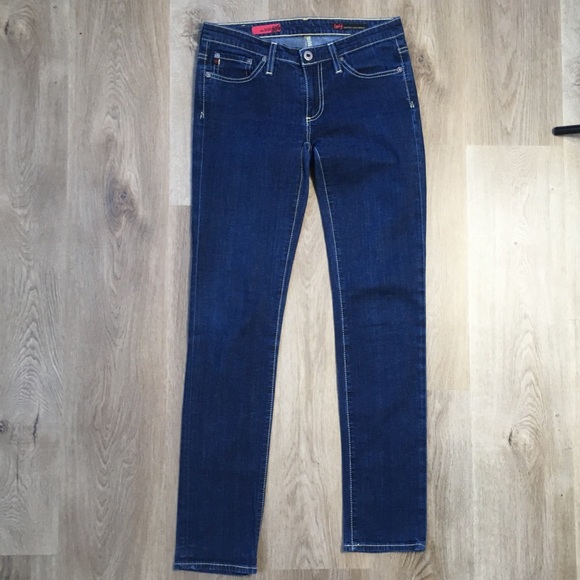 AG Stilt Skinny Dark Wash Low Rise Jeans 26 - Picture 3 of 13